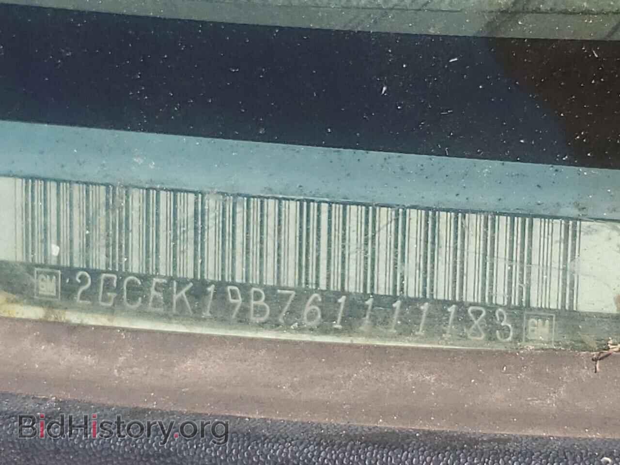 2006 CHEVROLET SILVERADO - VIN: 2GCEK19B761111183 - Фото 10