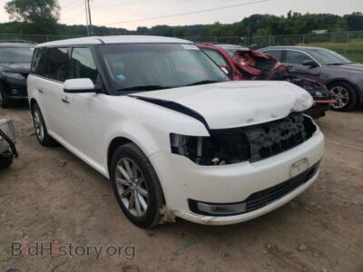2013 Ford FLEX Flex Limit, белый — VIN 2FMHK6D89DBD17923, Copart