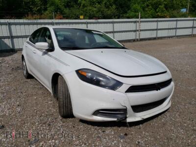 2015 Dodge DART Dart SXT, white — VIN 1C3CDFBB1FD275286, Copart
