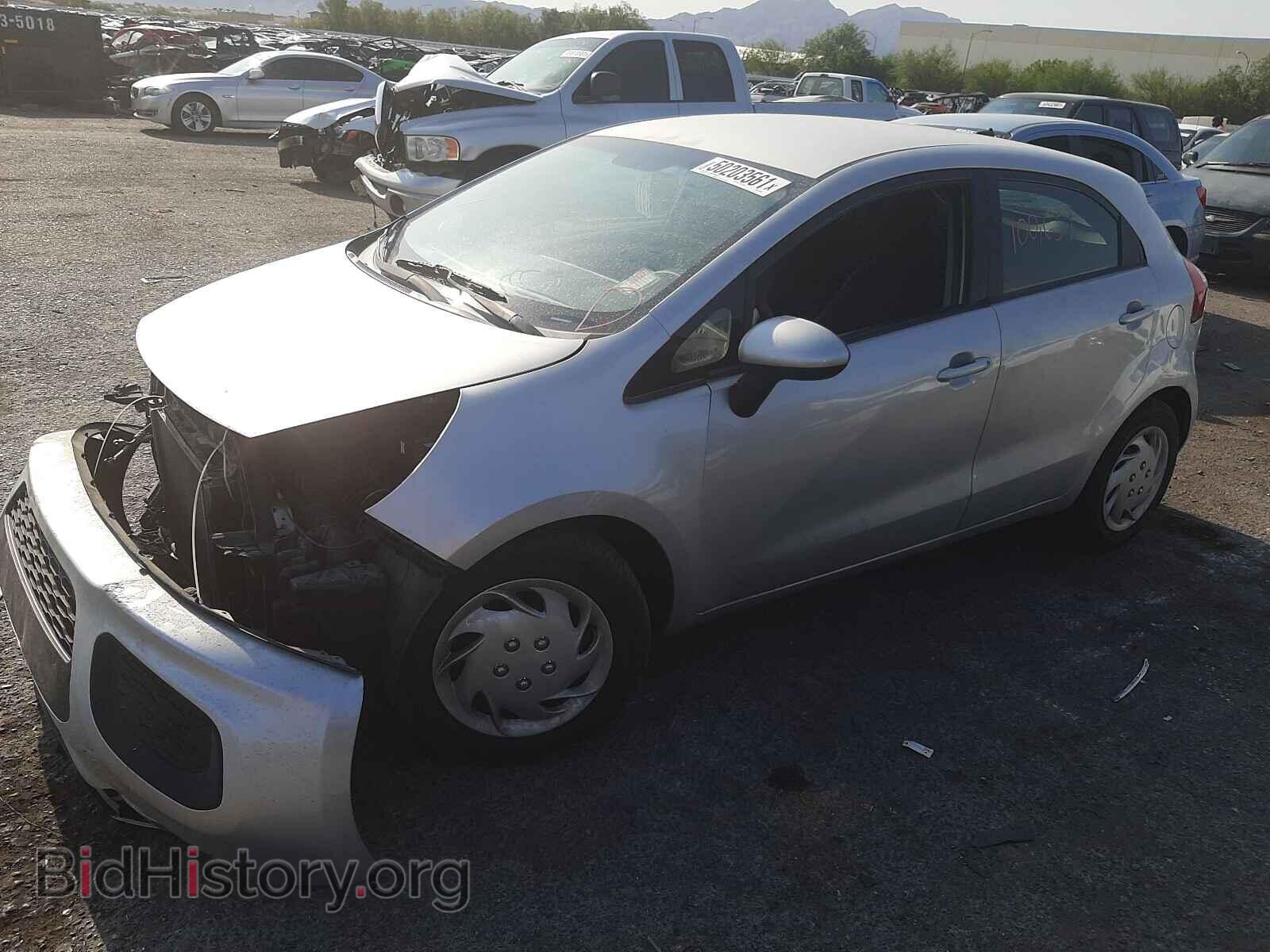 2013 KIA RIO - VIN: KNADM5A33D6155587 - Фото 2