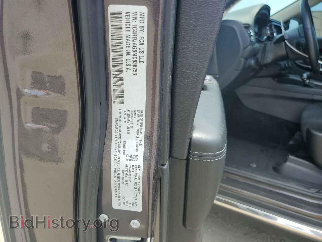 2021 DODGE DURANGO - VIN: 1C4RDJAG6MC836753 - Photo 13