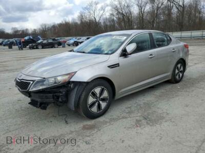 2012 Kia OPTIMA Hybrid, silver — VIN KNAGM4AD0C5011631, Copart