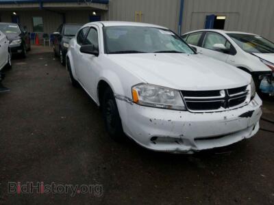 2012 Dodge AVENGER Avenger SE, белый — VIN 1C3CDZAB8CN220052, Copart