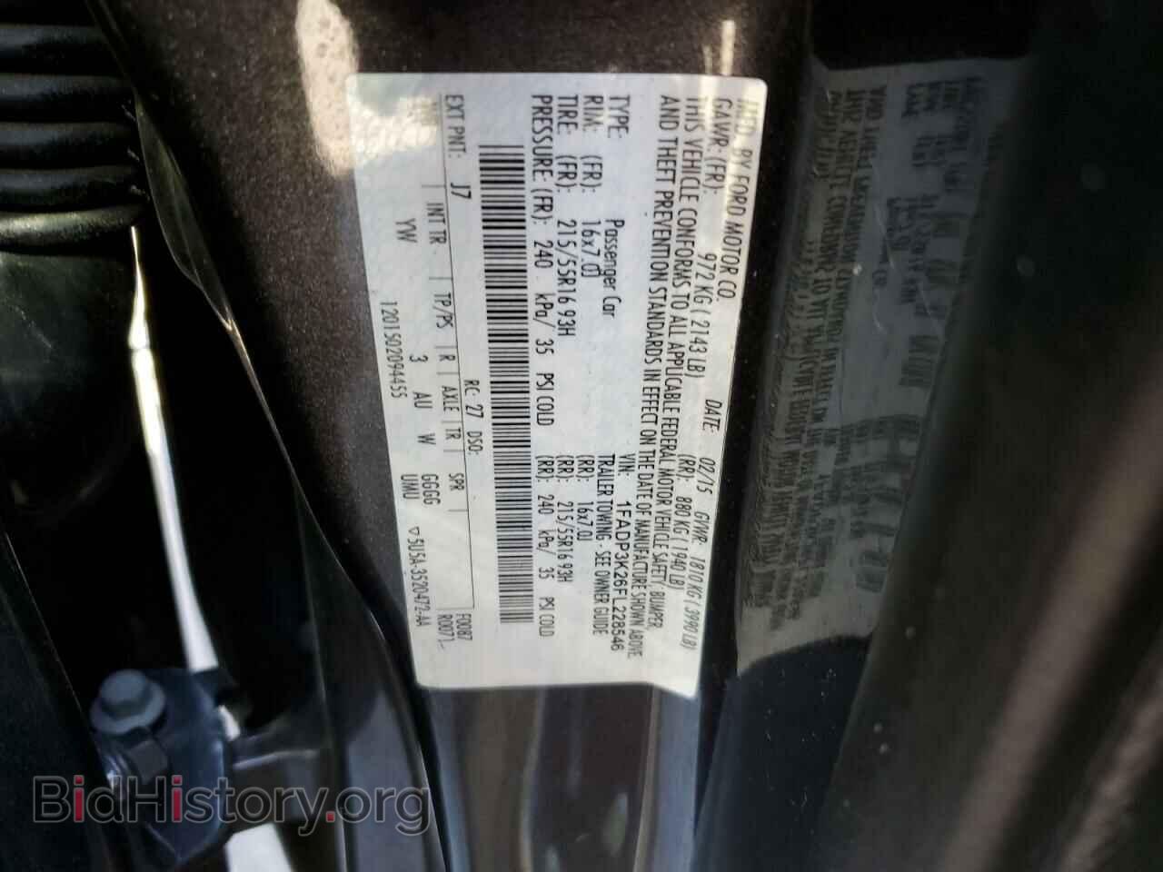 2015 FORD FOCUS - VIN: 1FADP3K26FL228546 - Фото 10
