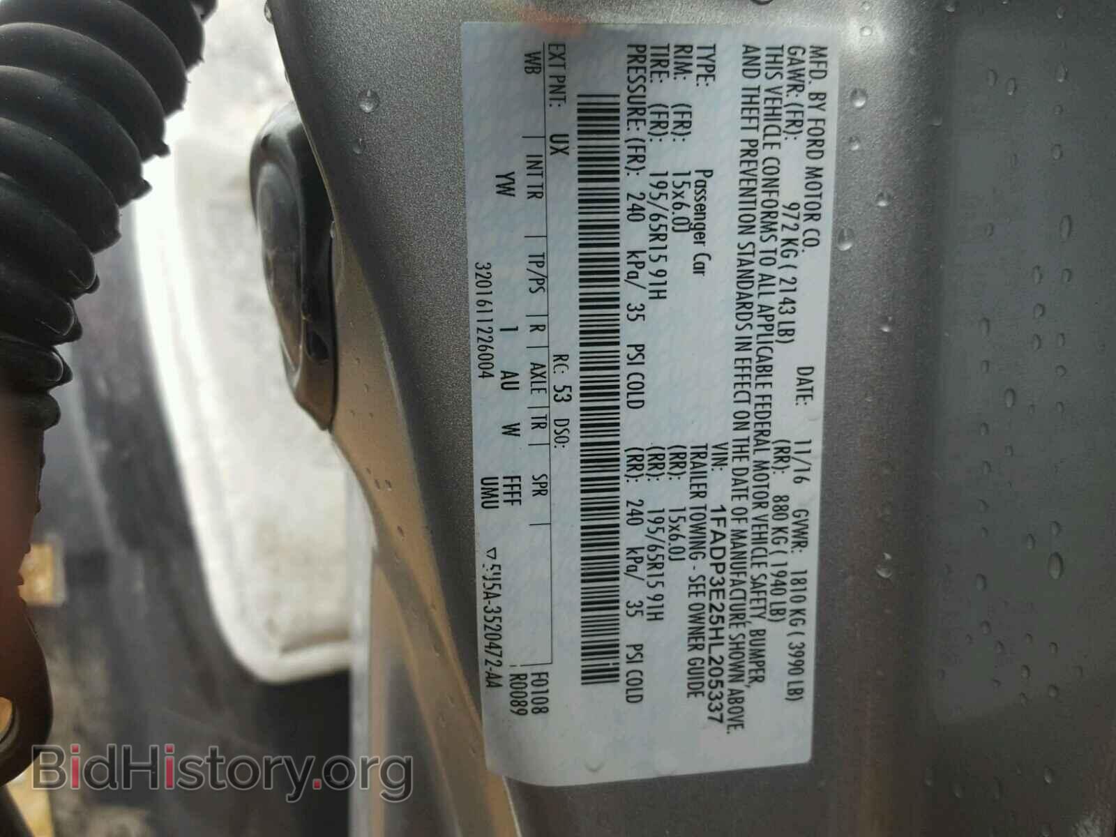 2017 FORD FOCUS - VIN: 1FADP3E25HL205337 - Photo 10