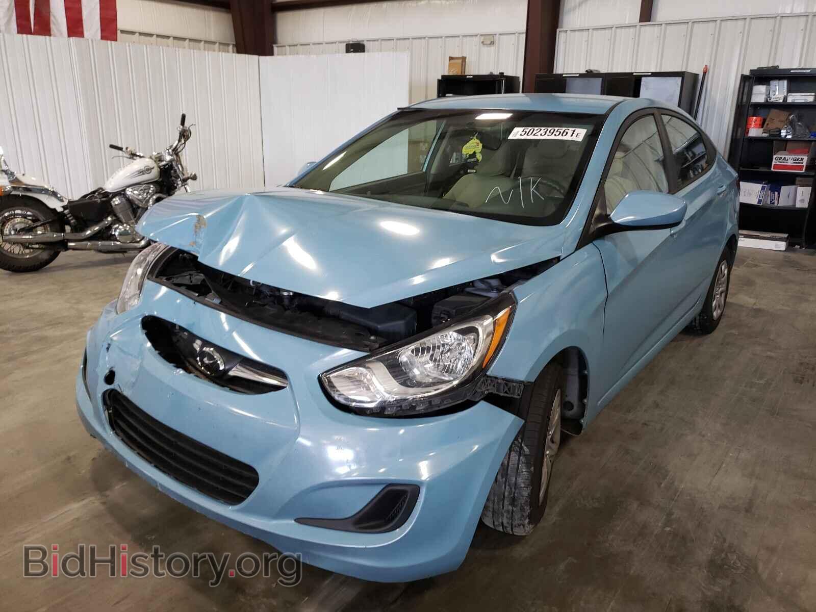 2012 HYUNDAI ACCENT - VIN: KMHCT4AEXCU221622 - Фото 2