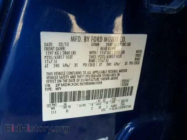 2013 FORD EDGE - VIN: 2FMDK3GC5DBB90309 - Photo 10