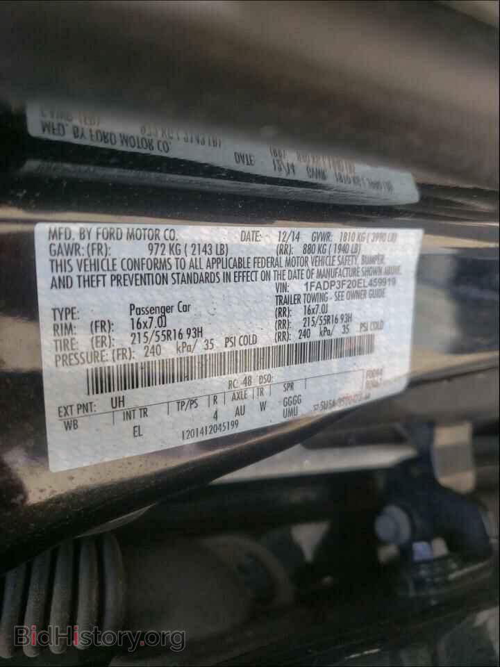 2014 FORD FOCUS - VIN: 1FADP3F20EL459919 - Photo 10