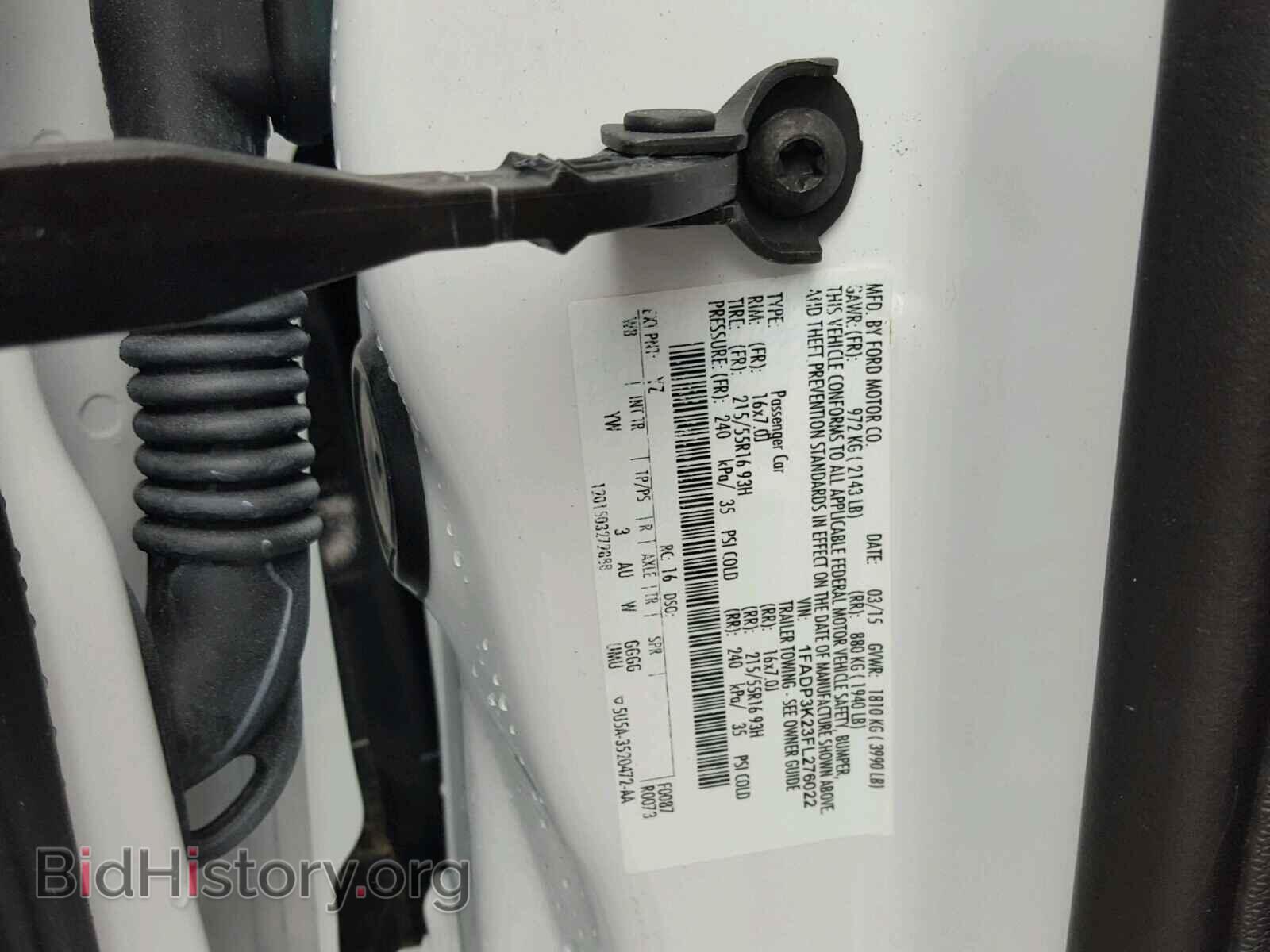 2015 FORD FOCUS - VIN: 1FADP3K23FL276022 - Фото 10