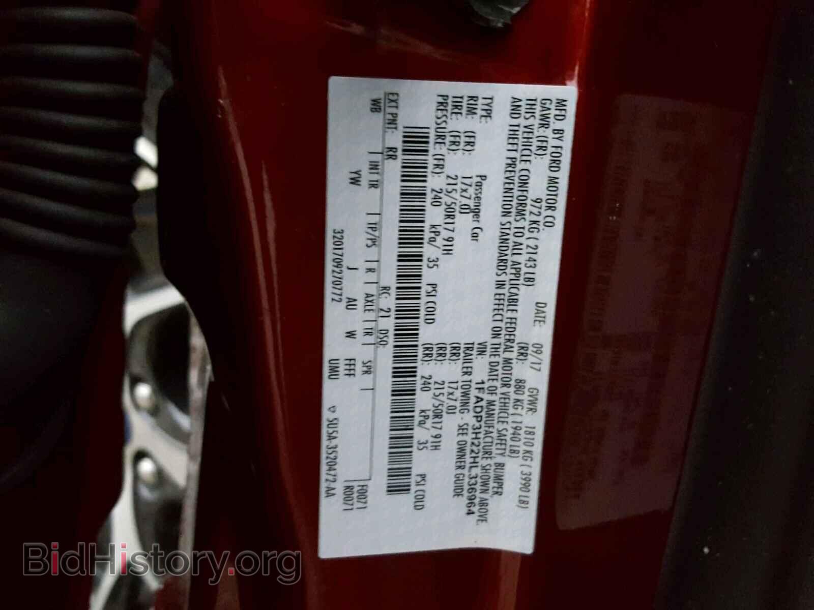 2017 FORD FOCUS - VIN: 1FADP3H22HL336964 - Photo 10