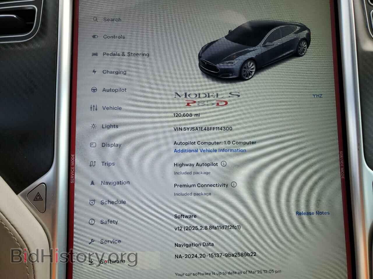 2015 TESLA MODEL S - VIN: 5YJSA1E48FF114300 - Фото 9