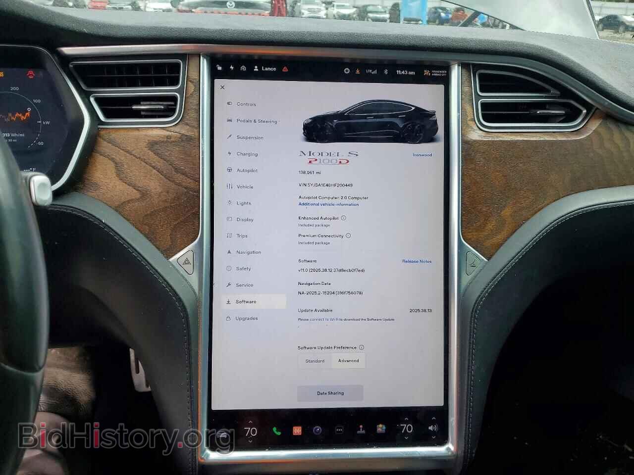 2017 TESLA MODEL S - VIN: 5YJSA1E48HF200449 - Фото 9