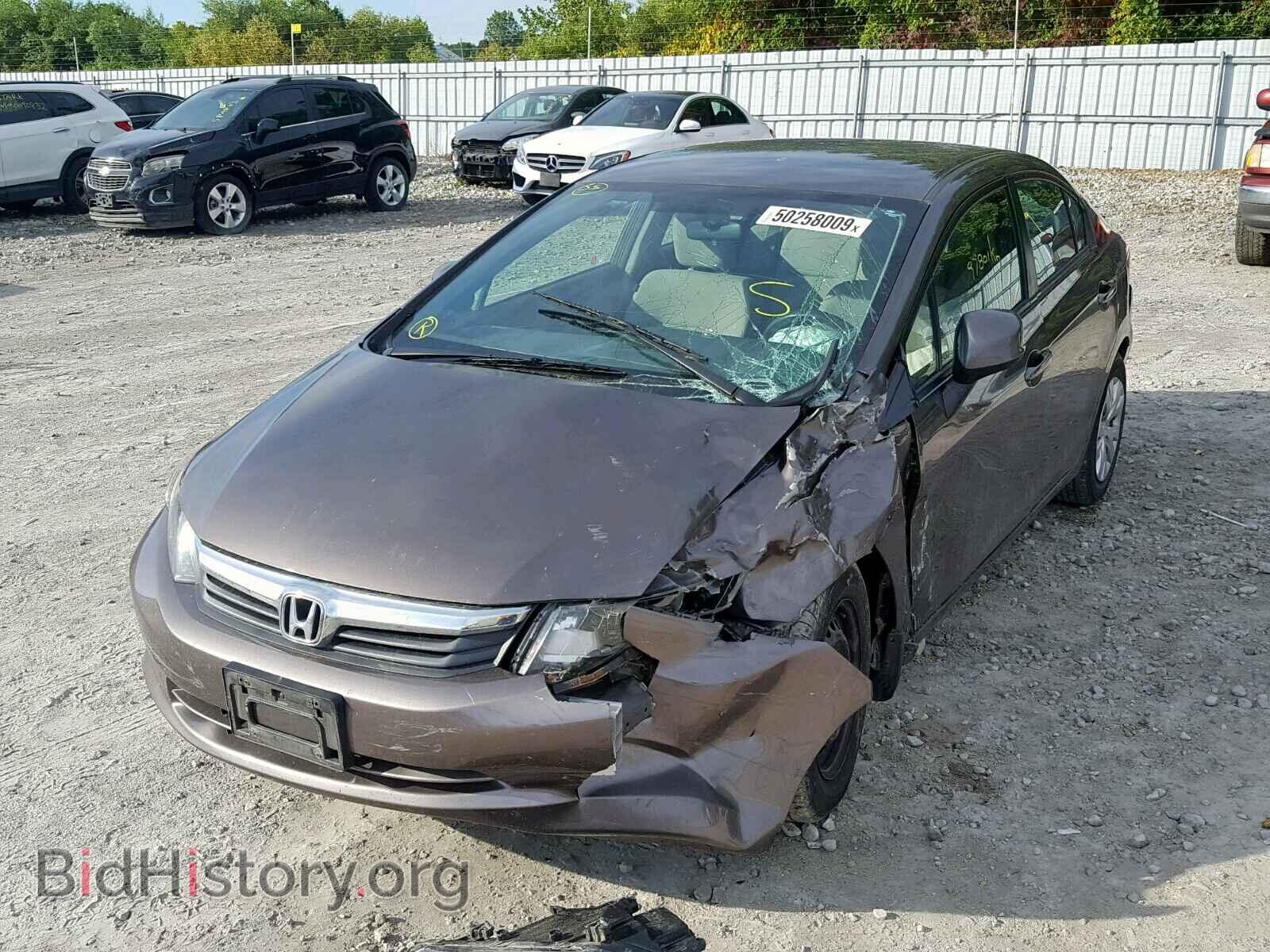 2012 HONDA CIVIC LX - VIN: 2HGFB2F46CH050493 - Фото 2