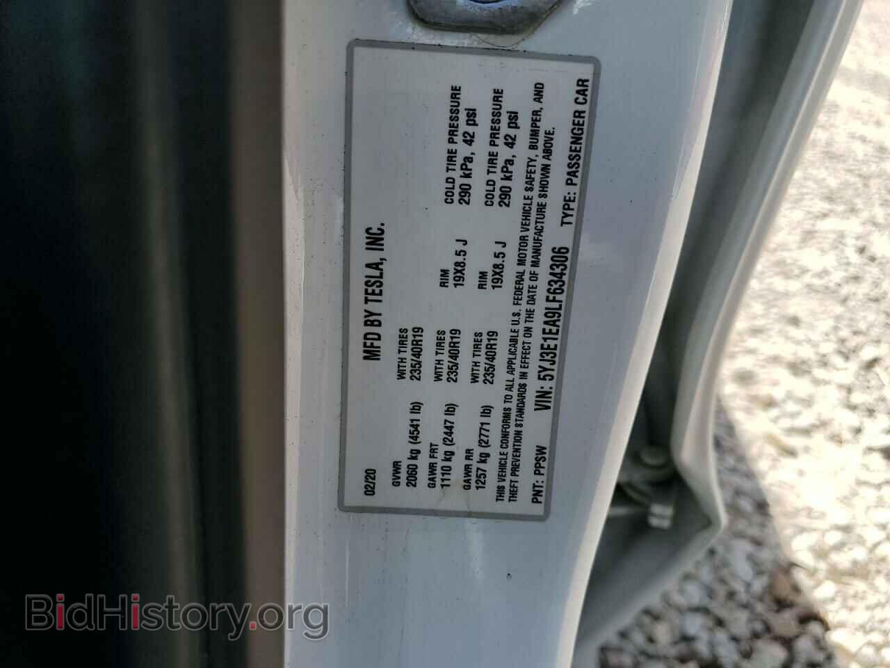 2020 TESLA MODEL 3 - VIN: 5YJ3E1EA9LF634306 - Фото 12