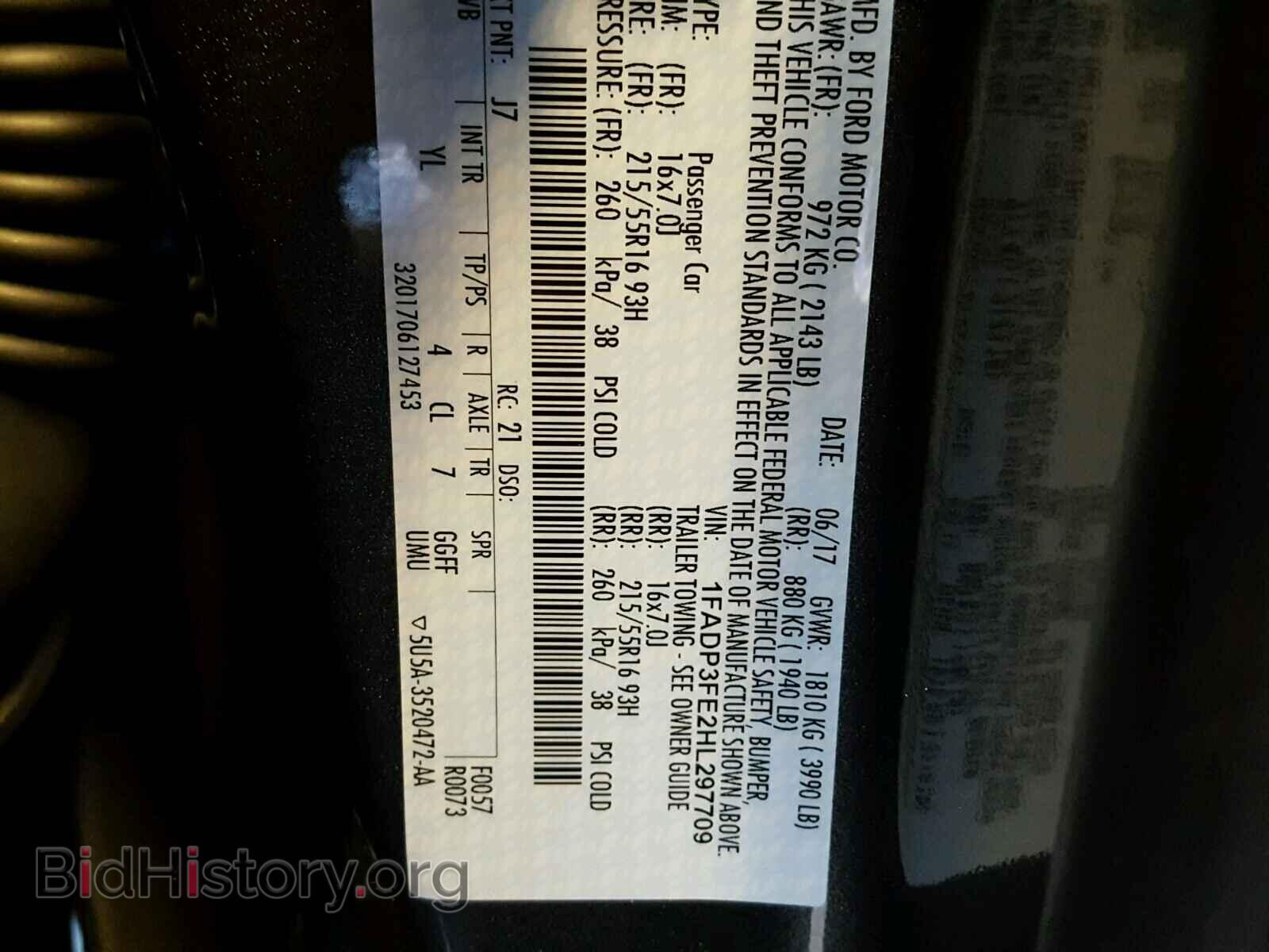 2017 FORD FOCUS - VIN: 1FADP3FE2HL297709 - Фото 10