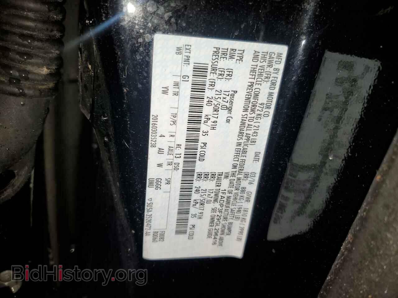 2016 FORD FOCUS - VIN: 1FADP3F29GL296416 - Фото 12