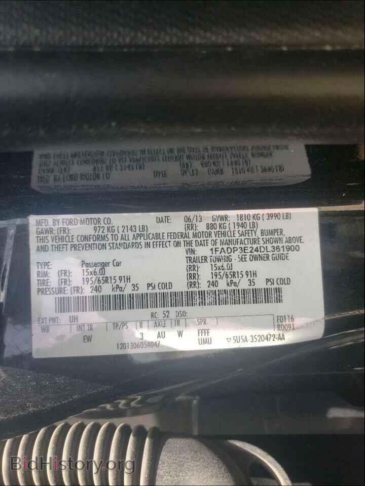2013 FORD FOCUS - VIN: 1FADP3E24DL361900 - Фото 10