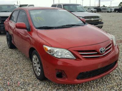 2013 Toyota COROLLA BA, красный — VIN 5YFBU4EE7DP094849, Copart
