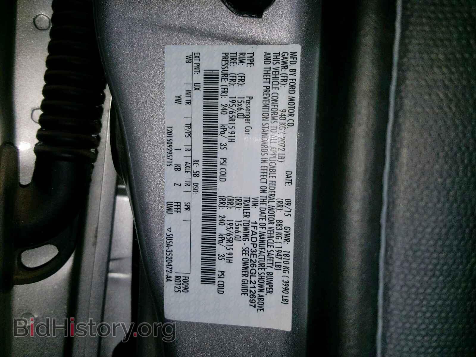 2016 FORD FOCUS - VIN: 1FADP3E26GL212697 - Photo 10