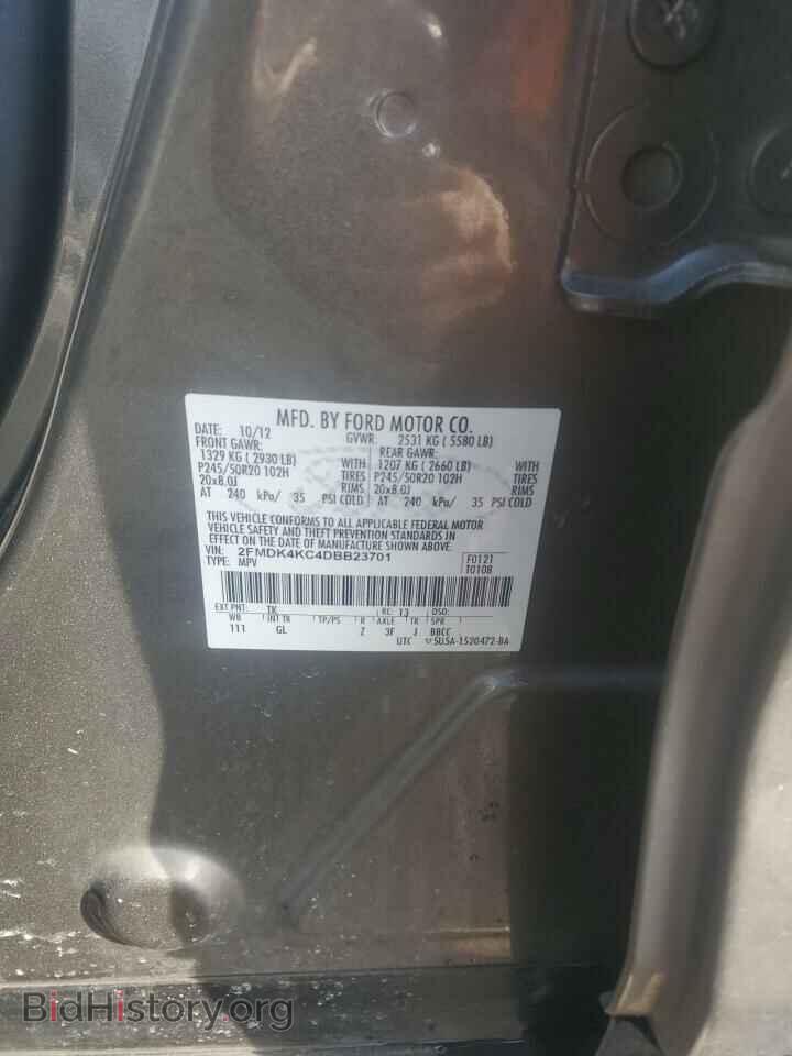 2013 FORD EDGE - VIN: 2FMDK4KC4DBB23701 - Photo 12