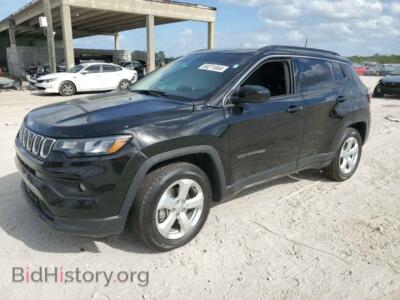 2022 Jeep COMPASS Latitude, черный — VIN 3C4NJCBB4NT137553, Copart