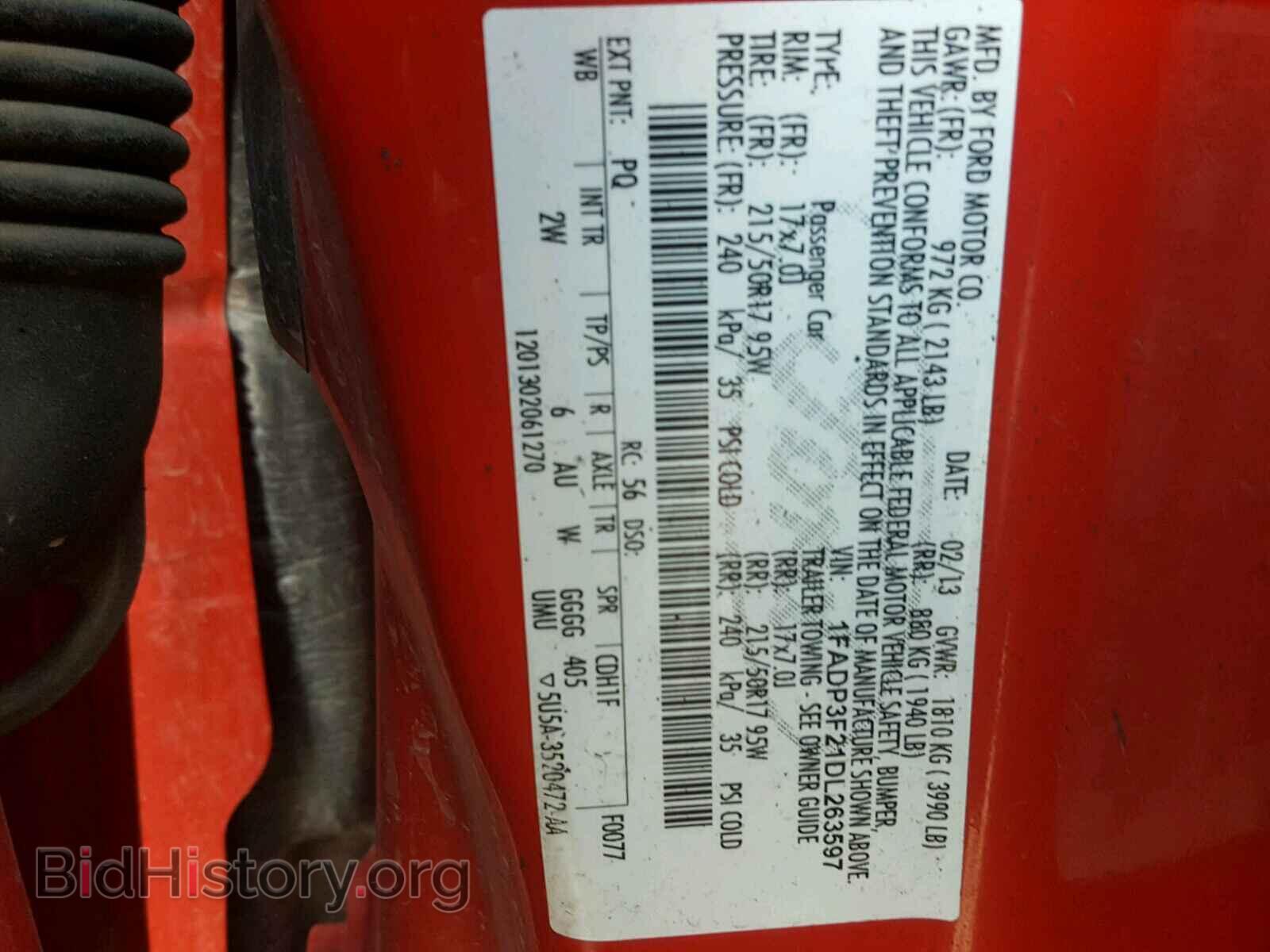 2013 FORD FOCUS SE - VIN: 1FADP3F21DL263597 - Фото 10
