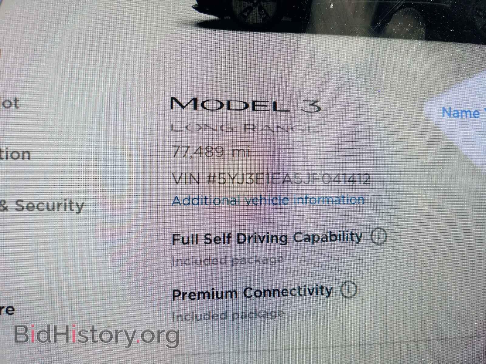 2018 TESLA MODEL 3 - VIN: 5YJ3E1EA5JF041412 - Photo 8