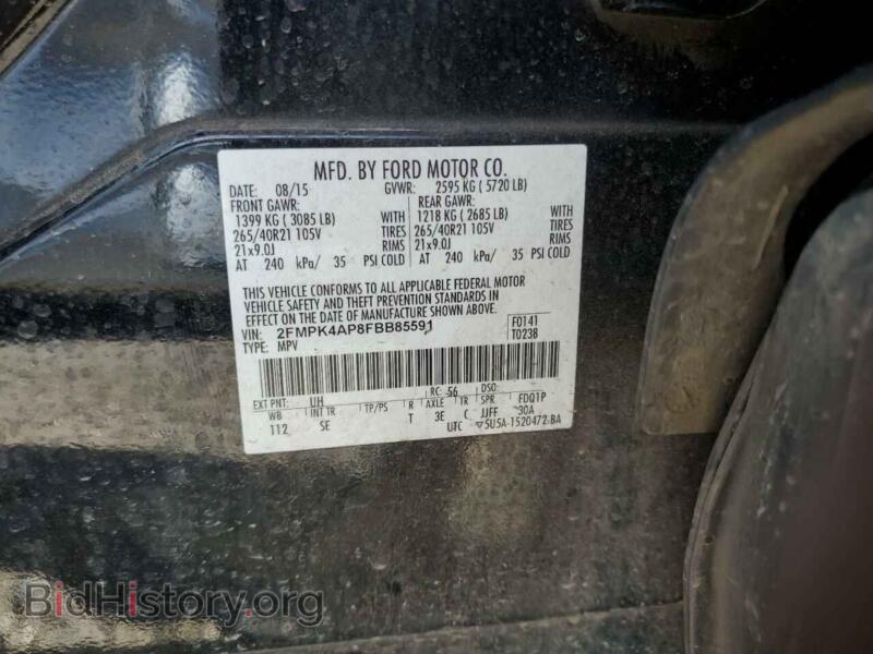 2015 Ford EDGE (VIN 2FMPK4AP8FBB85591) — photo 12 of 12