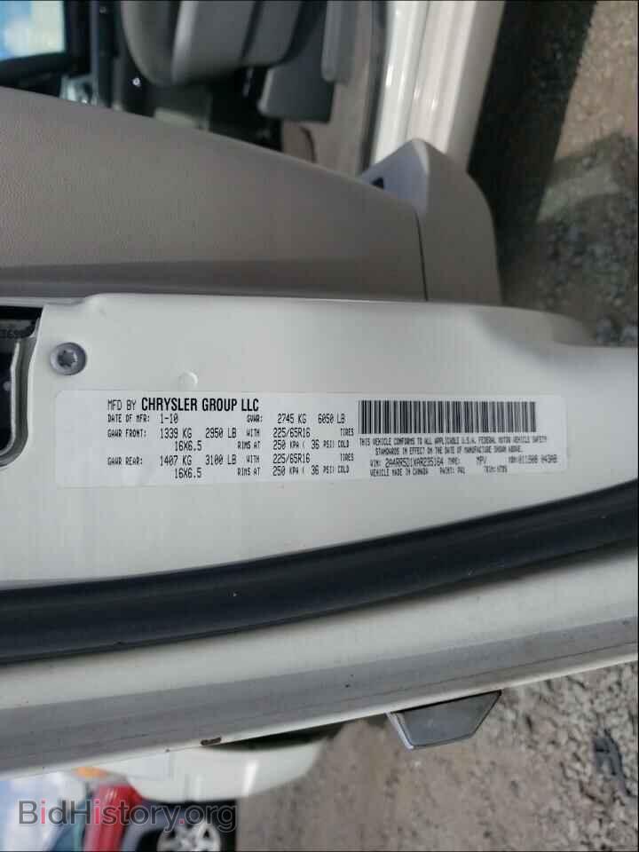 2010 CHRYSLER MINIVAN - VIN: 2A4RR5D1XAR235164 - Фото 10