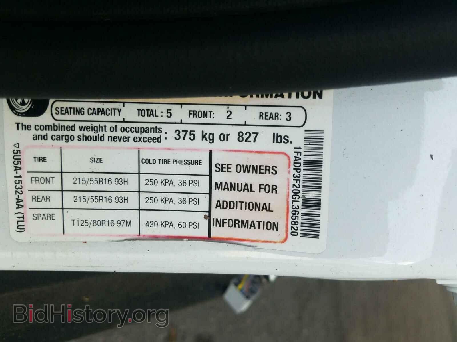 2016 FORD FOCUS - VIN: 1FADP3F20GL365820 - Photo 10