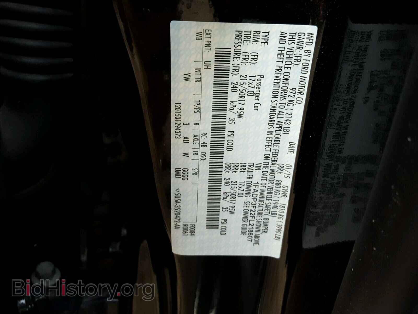 2015 FORD FOCUS - VIN: 1FADP3F22FL218607 - Photo 10