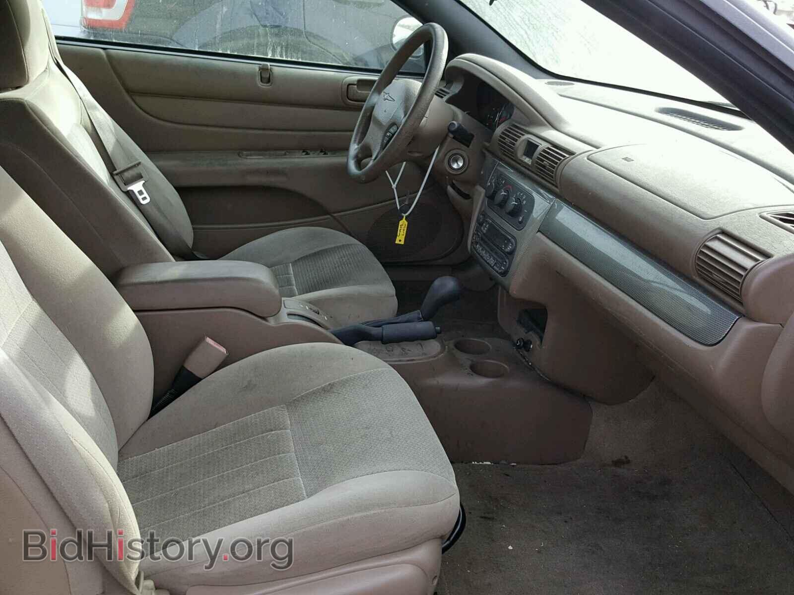 2004 CHRYSLER SEBRING - VIN: 1C3EL55R04N384604 - Фото 5