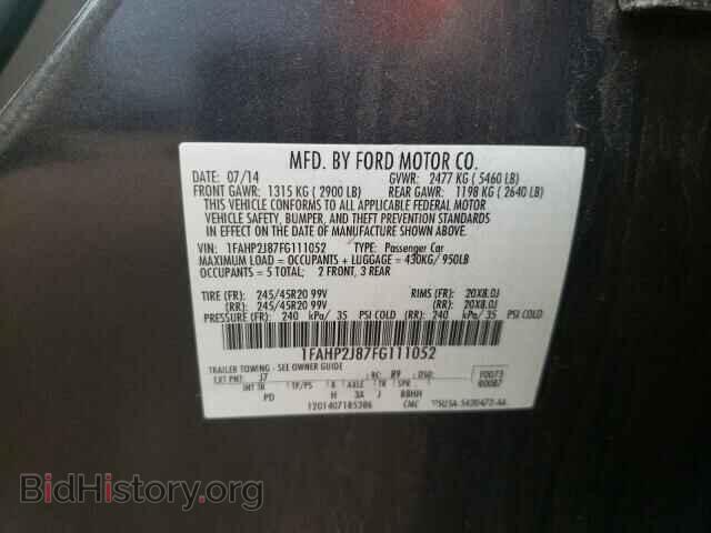 2015 FORD TAURUS - VIN: 1FAHP2J87FG111052 - Photo 10