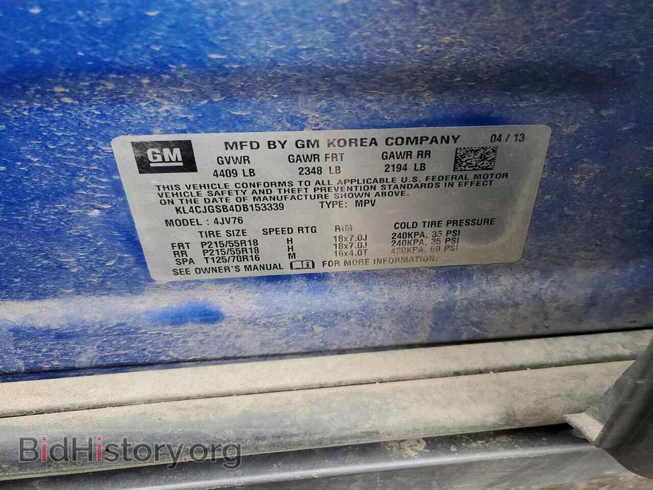 2013 BUICK ENCORE - VIN: KL4CJGSB4DB153339 - Photo 12