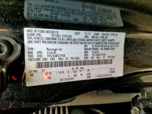 2016 FORD FOCUS - VIN: 1FADP3E22GL257376 - Photo 10