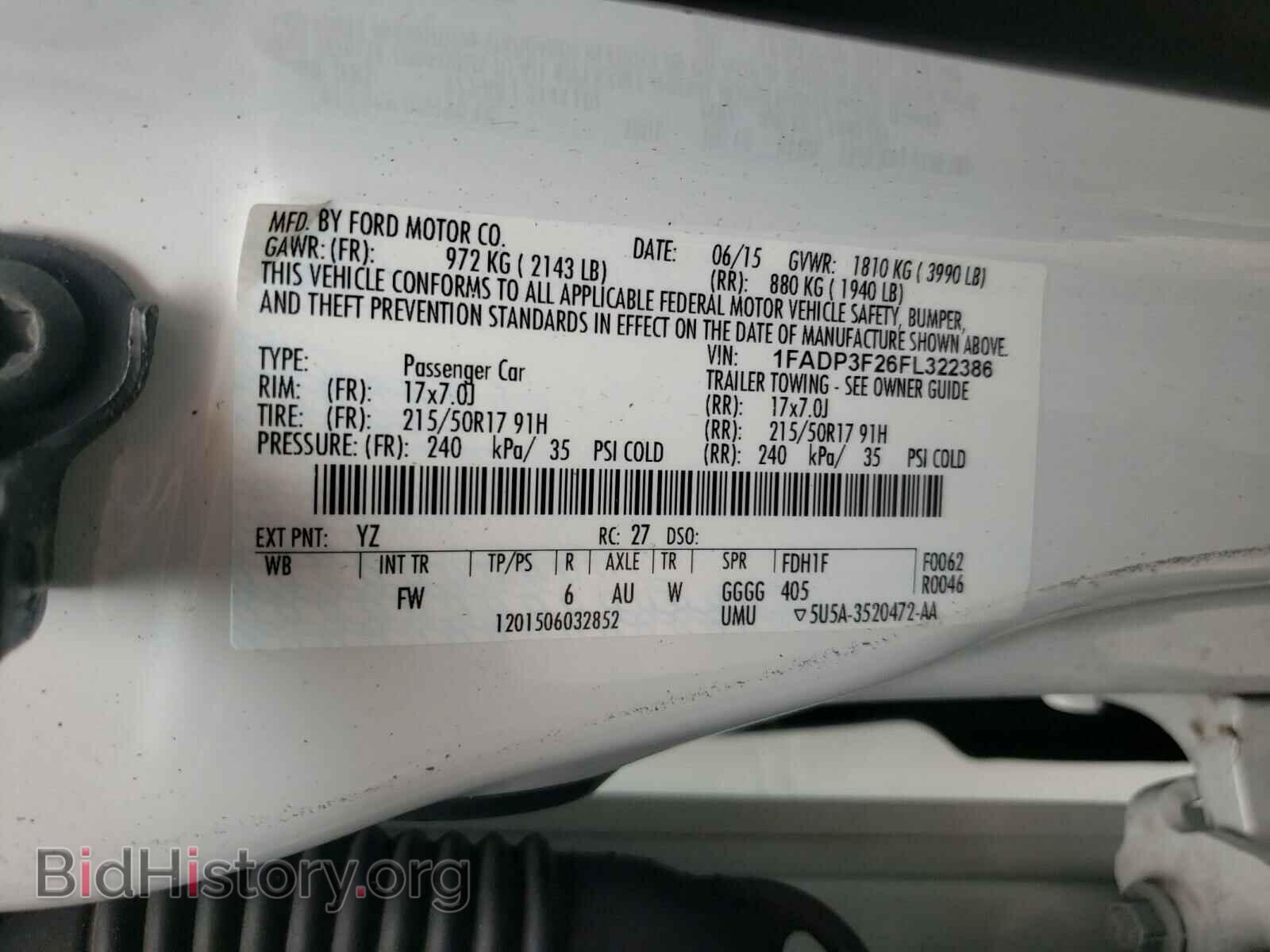 2015 FORD FOCUS - VIN: 1FADP3F26FL322386 - Фото 10