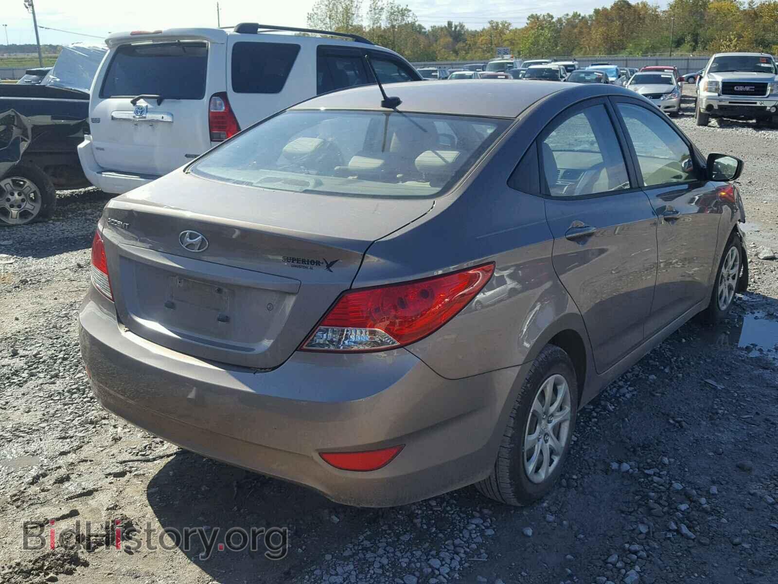 2012 HYUNDAI ACCENT - VIN: KMHCT4AE3CU254865 - Фото 4
