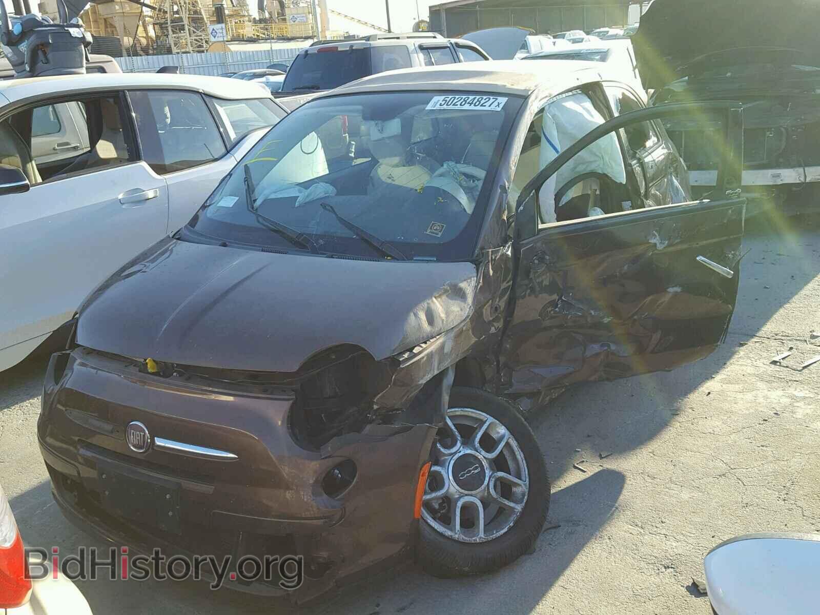 2012 FIAT 500 - VIN: 3C3CFFDR8CT296128 - Фото 2