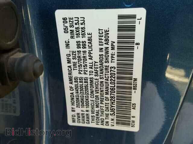 2006 HONDA ELEMENT - VIN: 5J6YH28706L022073 - Photo 10