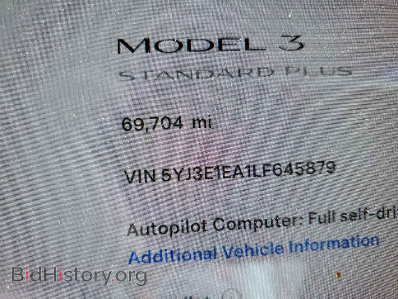 2020 TESLA MODEL 3 - VIN: 5YJ3E1EA1LF645879 - Фото 9
