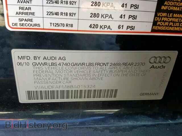 2011 AUDI A3 - VIN: WAUDFAFM8BA015324 - Фото 10