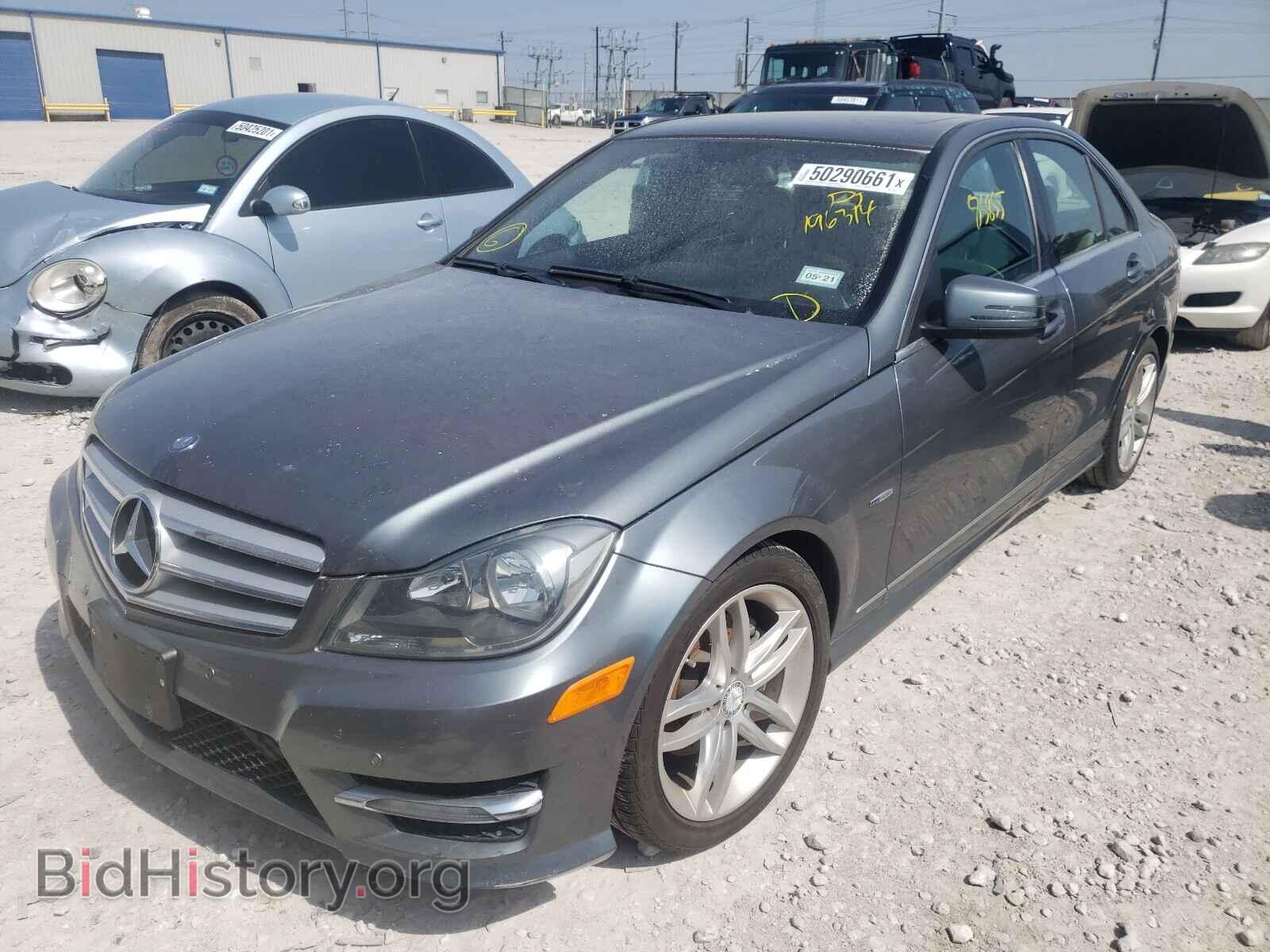 2012 MERCEDES-BENZ C-CLASS - VIN: WDDGF4HB2CR196314 - Фото 2