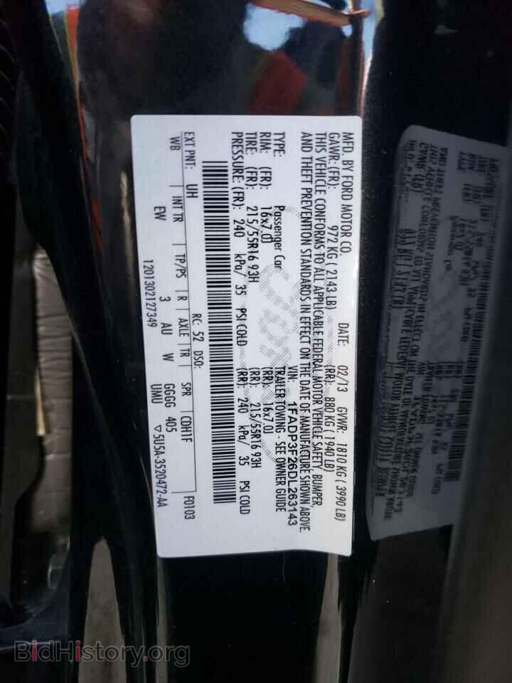 2013 FORD FOCUS - VIN: 1FADP3F26DL263143 - Photo 10