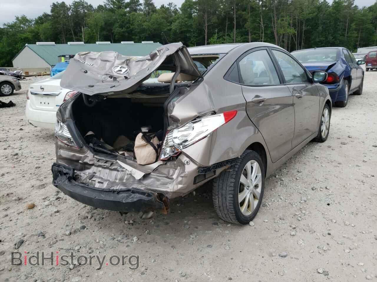 2013 HYUNDAI ACCENT - VIN: KMHCU4AE8DU425933 - Фото 4
