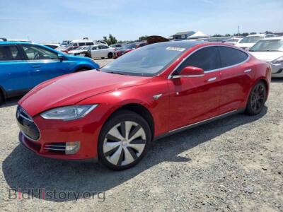 2013 Tesla MODEL S, красный — VIN 5YJSA1DP8DFP09219, Copart