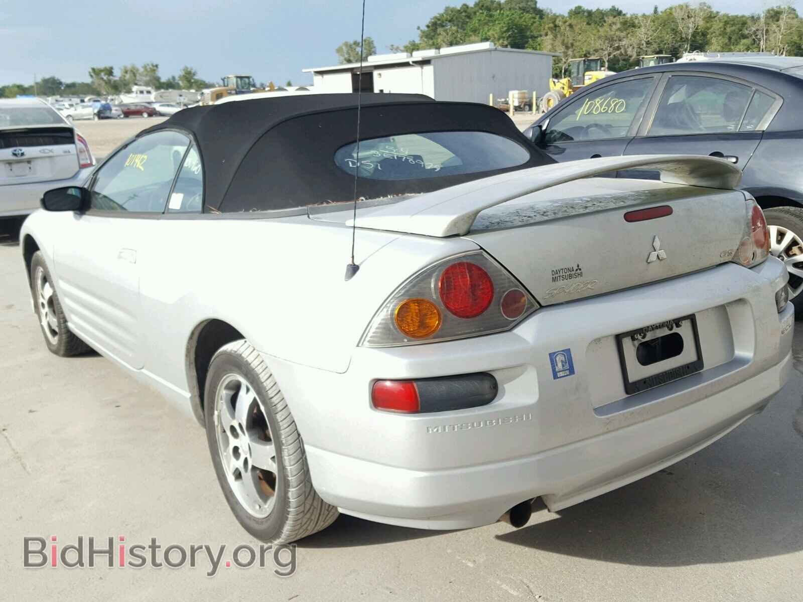 2003 MITSUBISHI ECLIPSE - VIN: 4A3AE45693E178979 - Фото 3