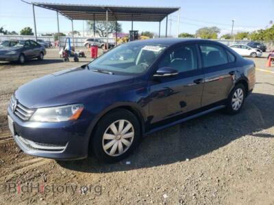 2012 Volkswagen PASSAT S, синий — VIN 1VWAP7A37CC017945, Copart
