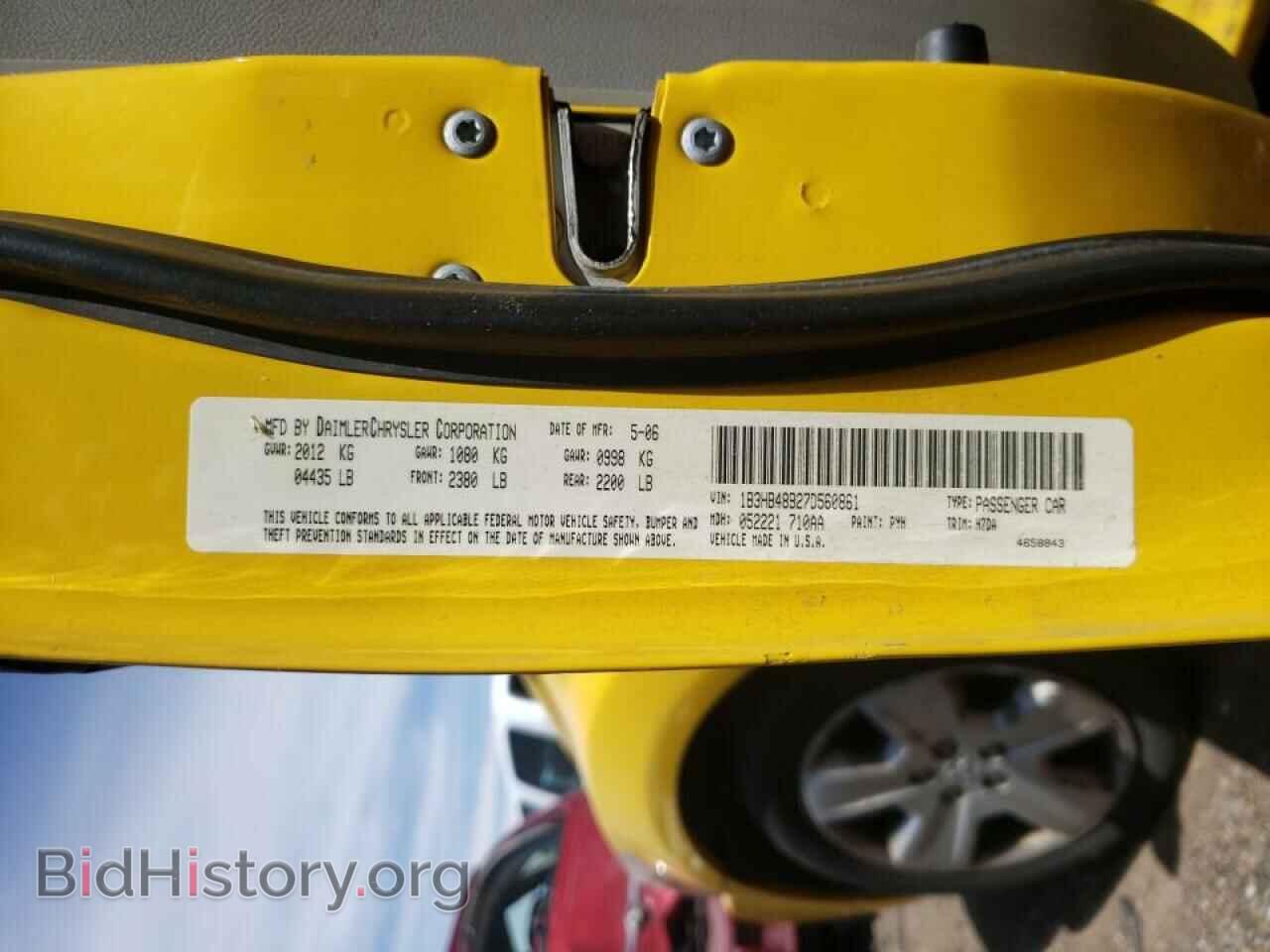 2007 DODGE CALIBER - VIN: 1B3HB48B27D560861 - Photo 10