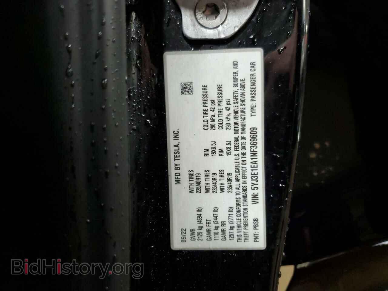 2022 TESLA MODEL 3 - VIN: 5YJ3E1EA1NF369609 - Photo 12