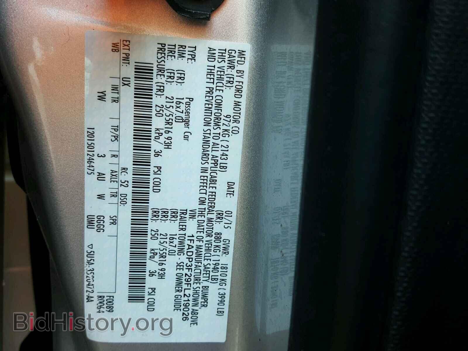 2015 FORD FOCUS SE - VIN: 1FADP3F29FL219026 - Фото 10